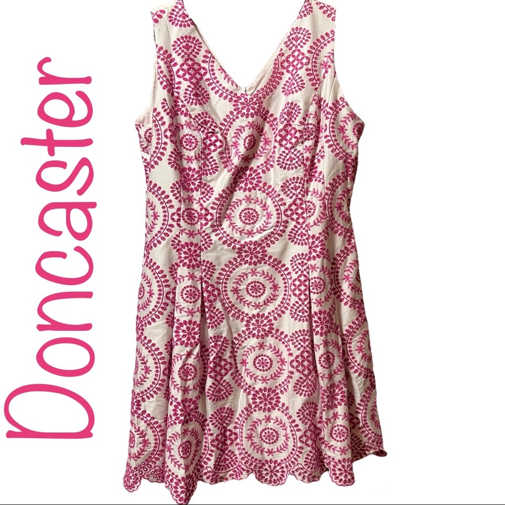 BNWT Pink Embroidered Doncaster Dress
